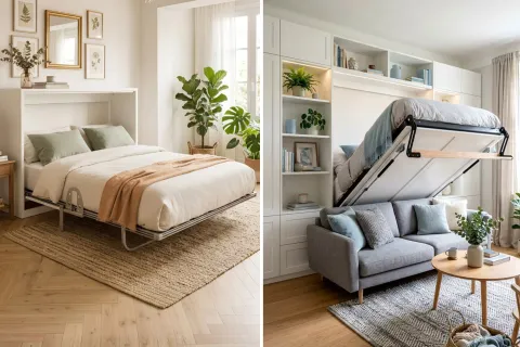 Camas rebatibles: claves para elegirlas y aprovechar mejor el espacio en casa Las camas rebatibles son una alternativa práctica para ganar metros y sumar funcionalidad en monoambientes y dormitorios pequeños
