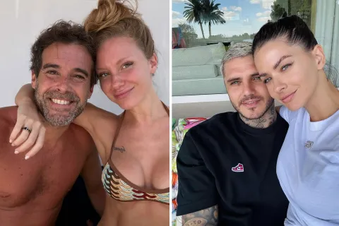 Las piletas de los famosos: Nicolás Cabré y Rocío Pardo y Mauro Icardi y la China Suárez, dos estilos opuestos Nicolás Cabré, Rocío su pareja, Mauro Icardi y la China Suárez