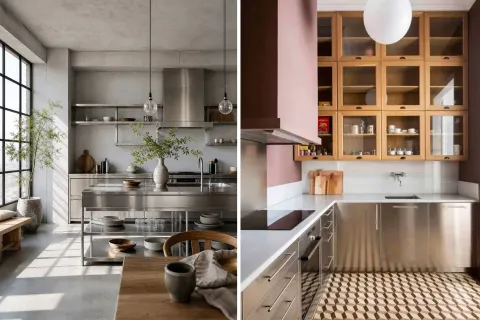 Dos ideas deco para sumar el acero inoxidable
