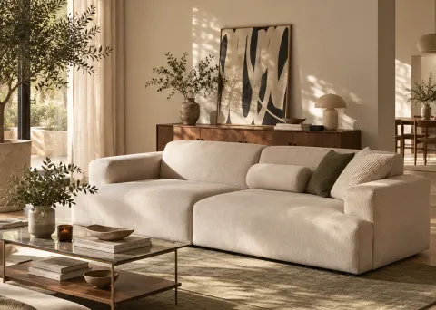 Cómo elegir el sillón ideal: 3 preguntas clave que tenés que hacer antes de comprarlo, según un experto sofá de buen tamaño según el ambiente