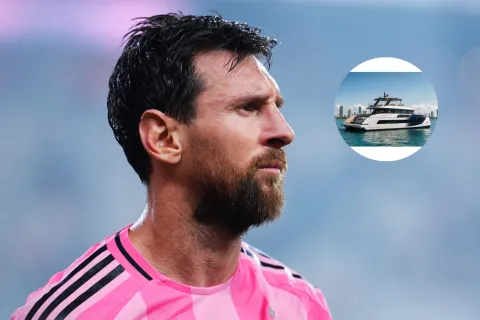 Así es el catamarán de lujo de Lionel Messi: mide casi 30 metros, tiene sauna y cuesta hasta 9 millones de euros Lionel Messi y su yate