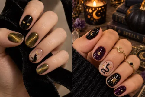 “Witchy nails”: esta es la manicuría perfecta para halloween “Witchy nails”: esta es la manicuría perfecta para halloween