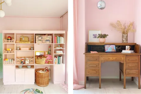 Deco. Cinco opciones de Home office con buenas ideas y mucha inspiración Contenedores, frascos y canastos son la clave si necesitás tener objetos ordenados a la vista.