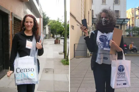 Censo 2022: “Así fue mi experiencia como censista, muy diferente a la de 2010? Censo 2010 vs Censo 2022. Fotos: Carola Birgin