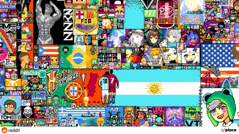 Reddit Place: una obra de arte colectiva se convirtió en un campo de batalla a nivel mundial Reddit Place. Una obra de arte colectiva