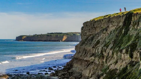 Mar del Plata, la cara menos conocida de un clásico Barranca de los Lobos, en la zona de Chapadmalal