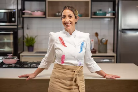 Diagnosticaron a sus hijas , empezó a investigar sobre la celiaquía y hoy tiene un programa de televisión sobre cocina sin TACC Foto: Alejandra Temporini