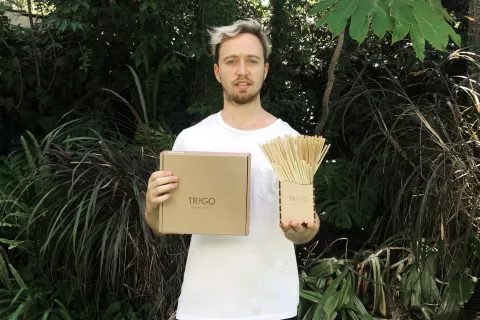 Sorbetes sustentables: un emprendedor sub 30 busca resolver un problema medioambiental Ivan Weyrauch, creador de Trigo.