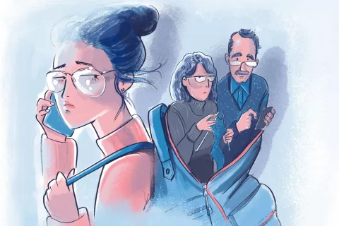 ¿Cómo reconfigurar la relación con los padres cuando nuestros hermanos se fueron a vivir lejos? Ilustración: Ariel Escalante