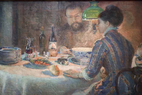 Mujeres olvidadas por la historia: cuatro artistas impresionistas que deberías conocer Under the Lamp, Marie Bracquemond