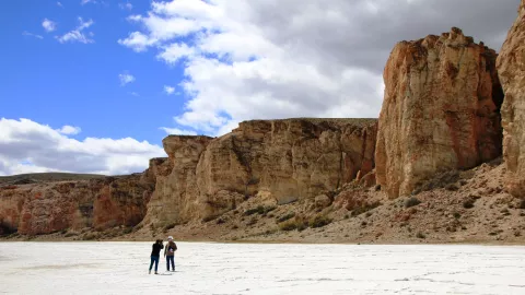 Al fin solos: un viaje a la Patagonia menos conocida Paisajes de otro planeta, pero en la provincia de Santa Cruz