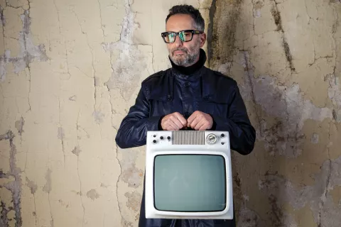 Elegimos una casona de principios de siglo en Belgrano para la producción de fotos y el diálogo con Jorge Drexler
