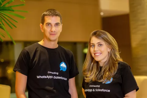 Después de dejar su trabajo en una multinacional, conoció a su socio por Linkedin y hoy su negocio tiene filiales en Estados Unidos, México, Brasil y Argentina Foto gentileza de Whatslly