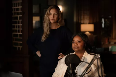 Truth Be Told. Charla exclusiva: Kate Hudson y Octavia Spencer nos cuentan todo sobre la 2da. temporada y nos muestran el detrás de escena de la ficción Foto: AppleTv+