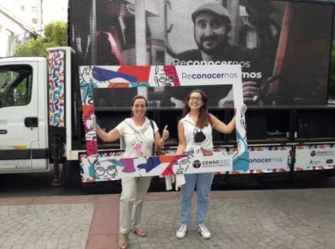Censo 2022: ¿Cuánto cobran los censistas voluntarios? El camión del censo recorre el país; en este caso, Bahía Blanca