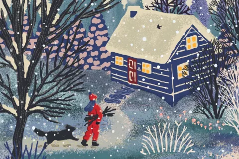 7 lecciones que nos trae el invierno para mejorar nuestro bienestar La sabiduría del Invierno. Ilustración: Inés Fraschina