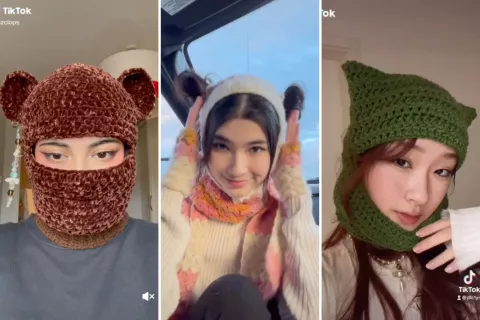 ¿Qué es el balaclava, el nuevo accesorio de moda que se viralizó en redes? Fotos: @TikTok
