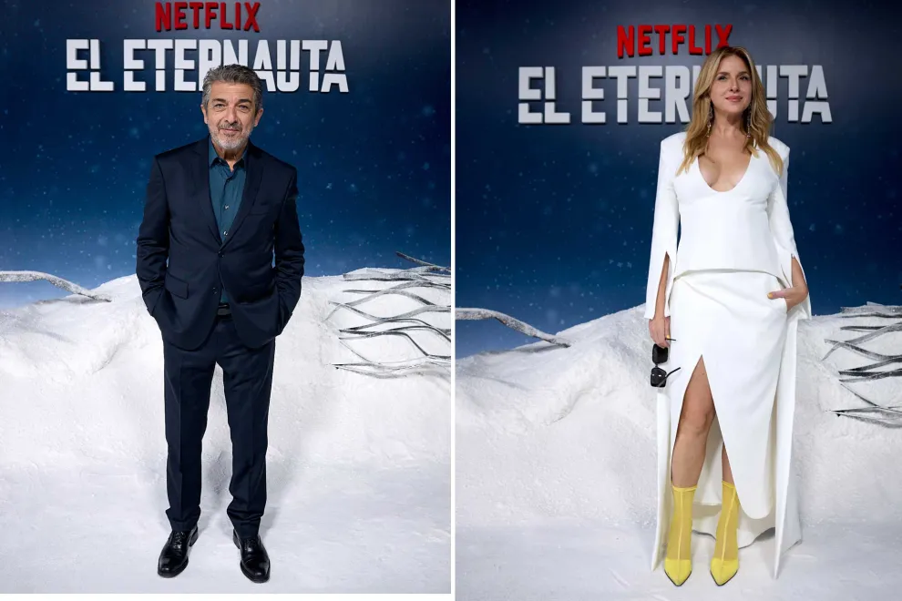 Ricardo Darin y Carla Peterson en la red carpet del Eternauta