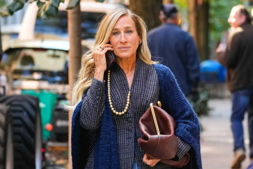 Sarah Jessica Parker en el rodaje de la tercera temporada de AJLT