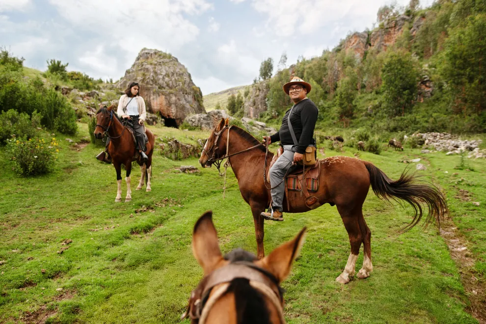 Cabalgatas entre los templos Incas en Peru