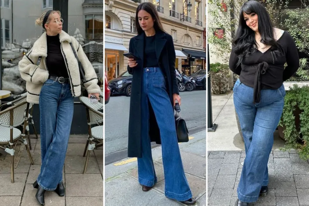 Los jeans acampanados son uno de los elegidos del 2025