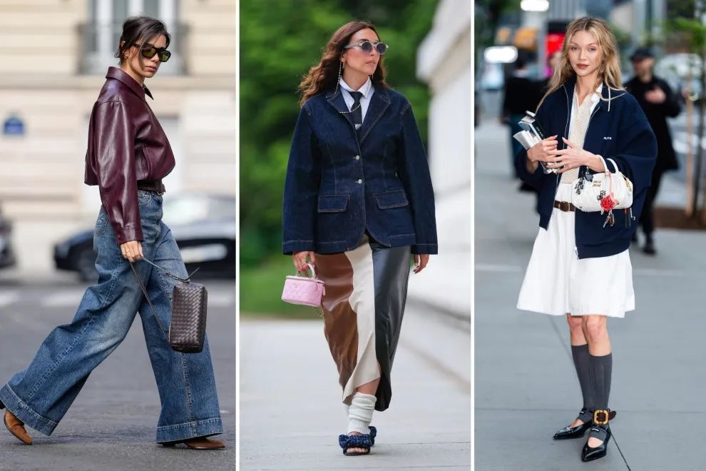 Tres mujeres usando mini bags