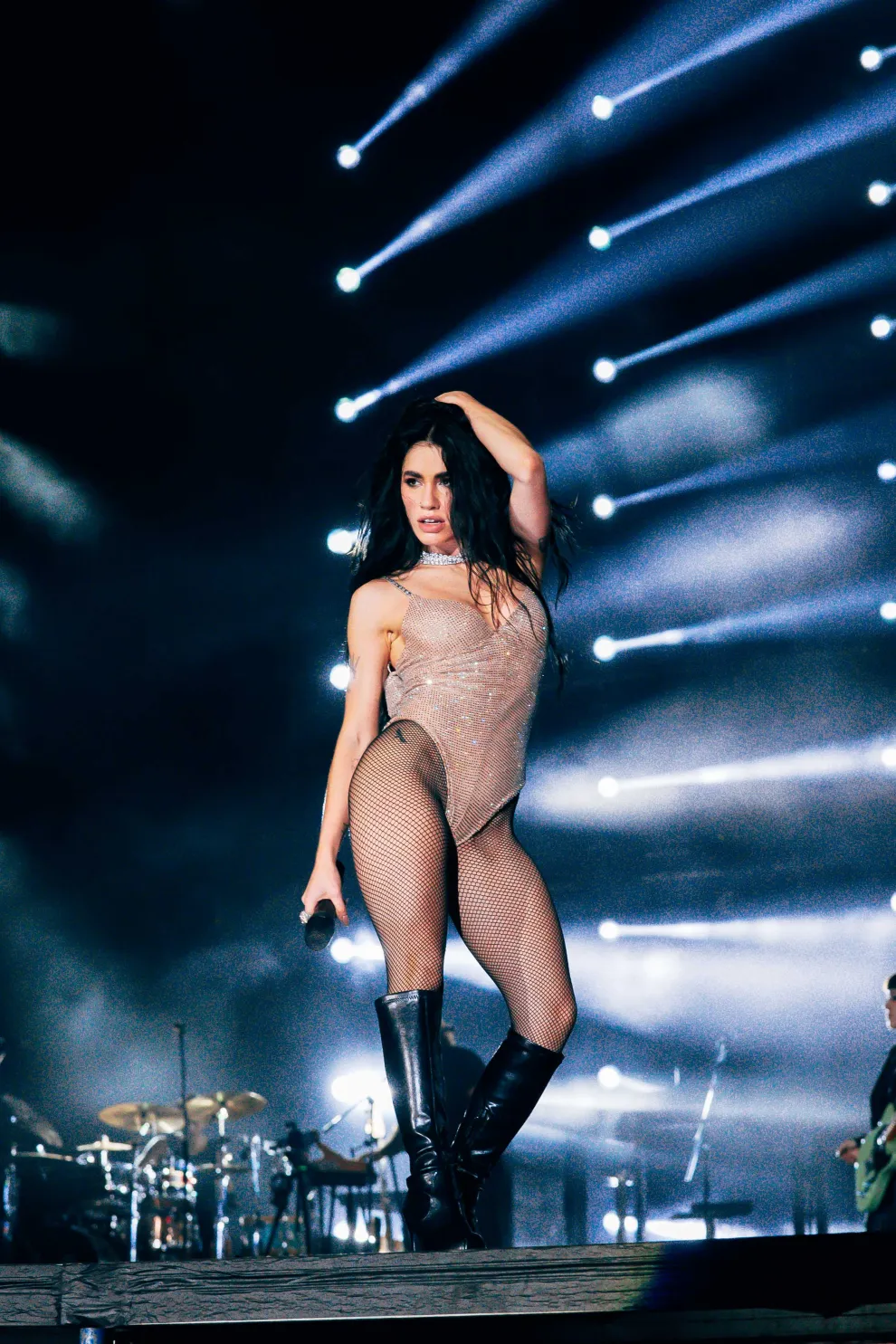 Lali en el show de Velez