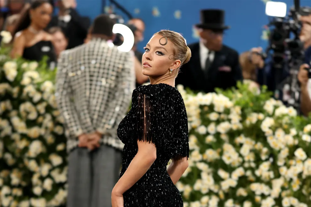 Foto de Sydney Sweeney en la Met Gala 2025.
