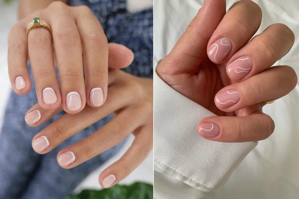 uñas en colores neutros