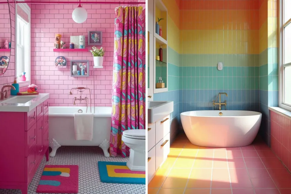 La nueva tendencia apunta a azulejos de colores