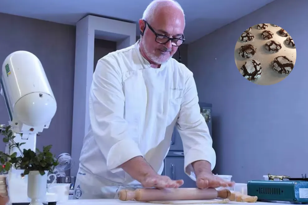 Osvaldo Gross compartió una receta de cookies chocolatosas