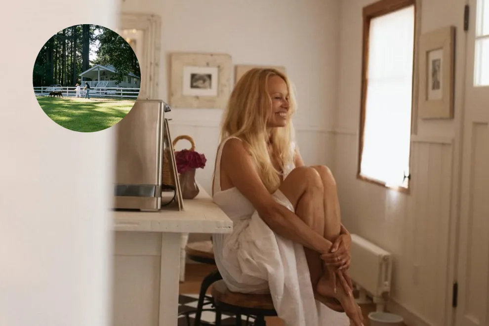 Pamela Anderson en su casa de Canadá