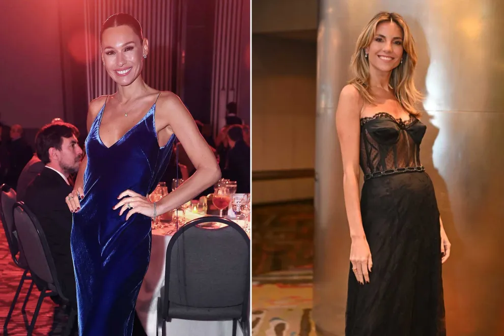Pampita Ardohain y María Belén Ludueña en la gala de Margarita Barrientos
