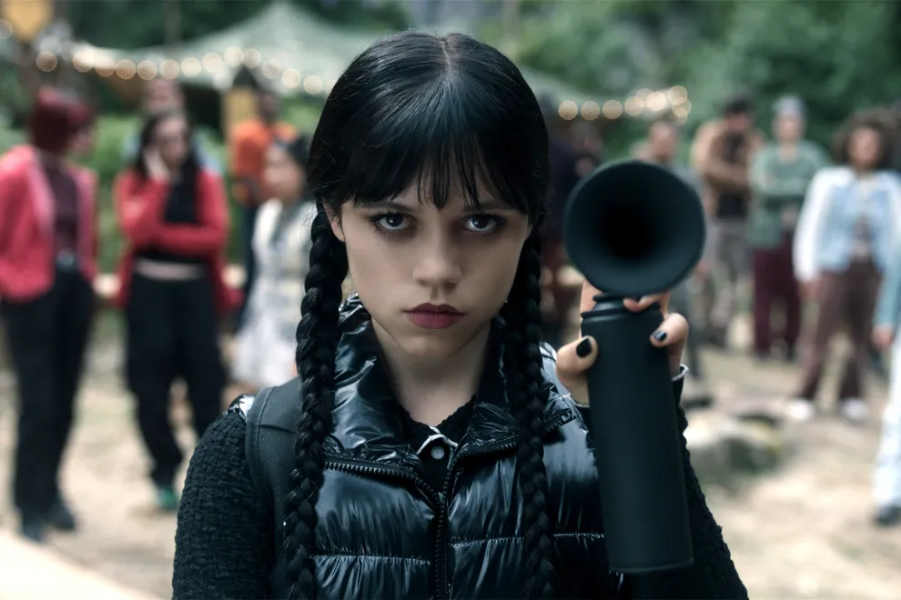 Foto de Jenna Ortega en Wednesday.