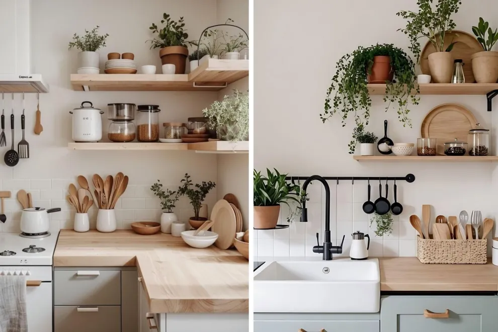 6 ideas para organizar cocinas pequeñas y hacerlas mucho más lindas y funcionales