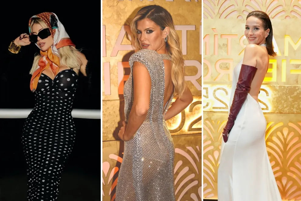 Las famosas apostaron a transparencias, estampas de lunares y accesorios tendencia. 