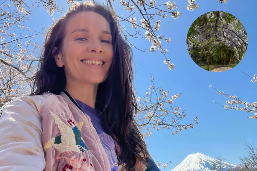 Natalia Oreiro compartió en sus redes sociales algunas imágenes del jardín de su casa