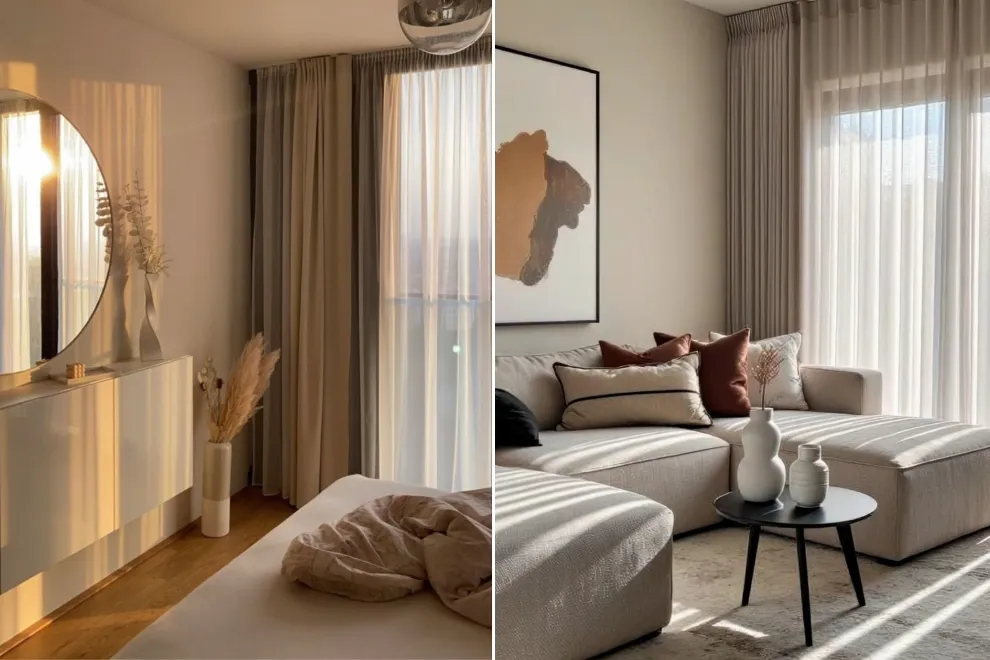 Ni blackout ni roller: estas son las cortinas tendencia que no dejan pasar la luz y le aportan calidez al ambiente