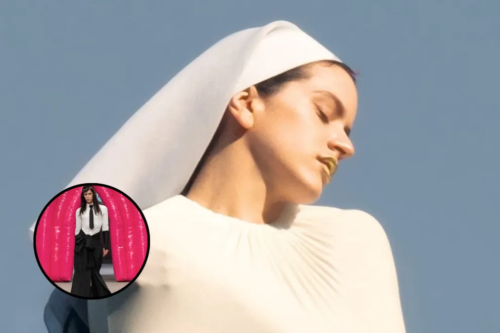 Rosalía lució una marca argentina al presentar su nuevo disco: así es la falda de Blackmamba.