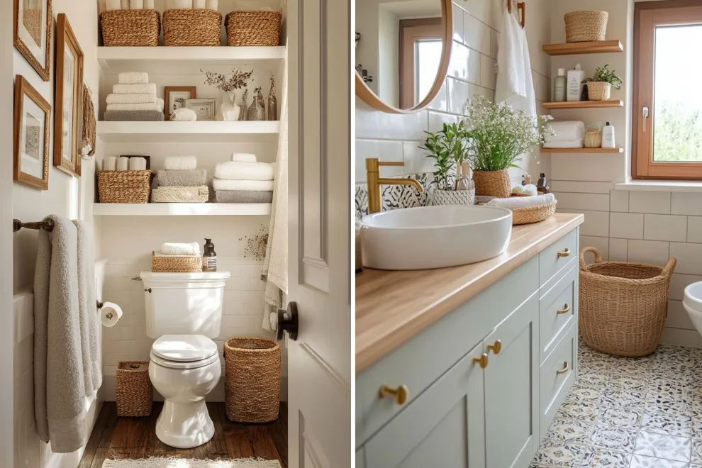Colores claros, espejos, y muebles flotantes: los trucos infalibles para que tu mini baño parezca más amplio y luminoso.
