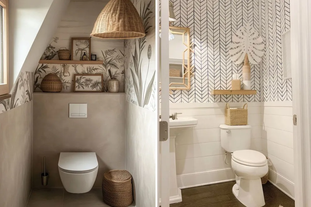 Colores claros, espejos, y muebles flotantes: los trucos infalibles para que tu mini baño parezca más amplio y luminoso.