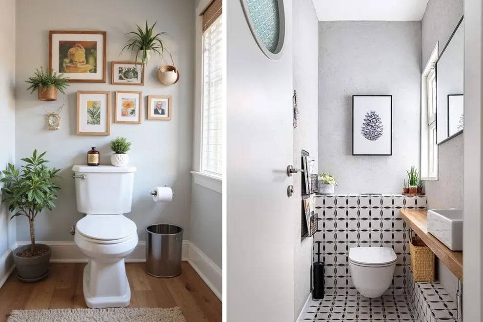 Con algunos objetos deco podés sumarle mucho estilo a tu mini baño