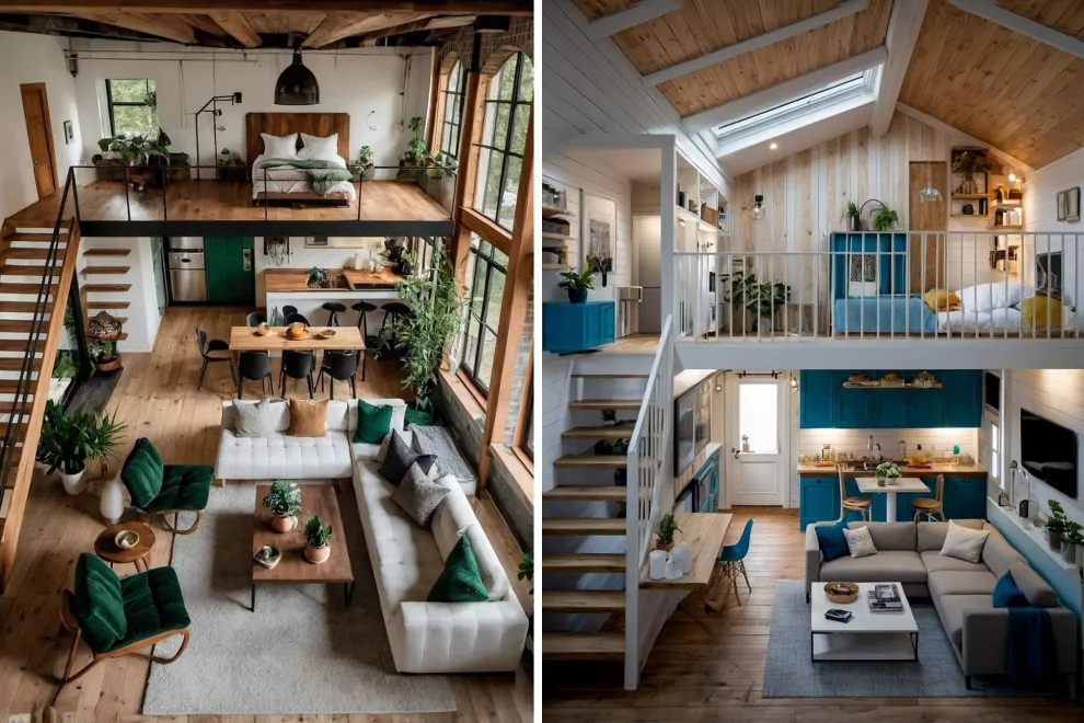 Los entrepisos permiten duplicar la superficie útil de una vivienda, pero para que sean funcionales y estéticamente atractivos es fundamental combinar luz, colores claros y mobiliario multifuncional.