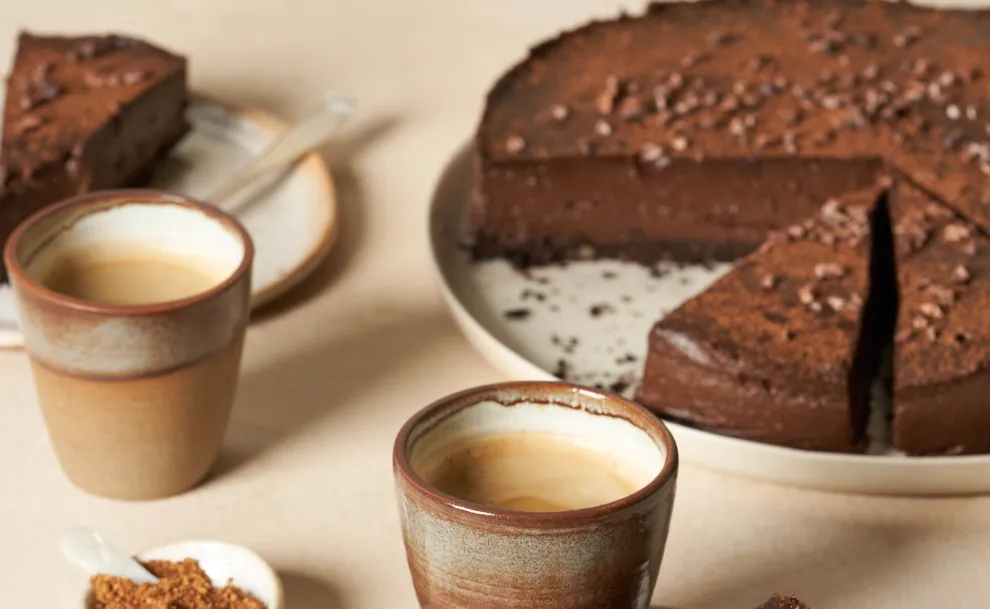 Torta raw de chocolate
