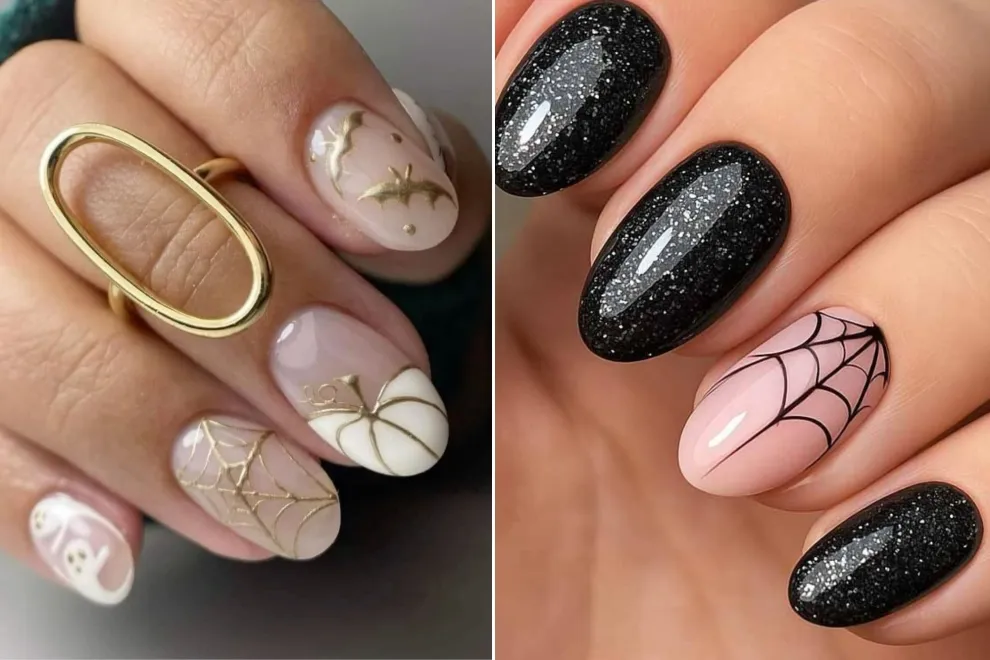 Calabazas, fantasmas y brillos oscuros: te mostramos 10 ideas de uñas inspiradas en Halloween que son tendencia en Pinterest