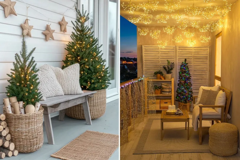 Balcones navideños: las mejores ides para que decores tu casa
