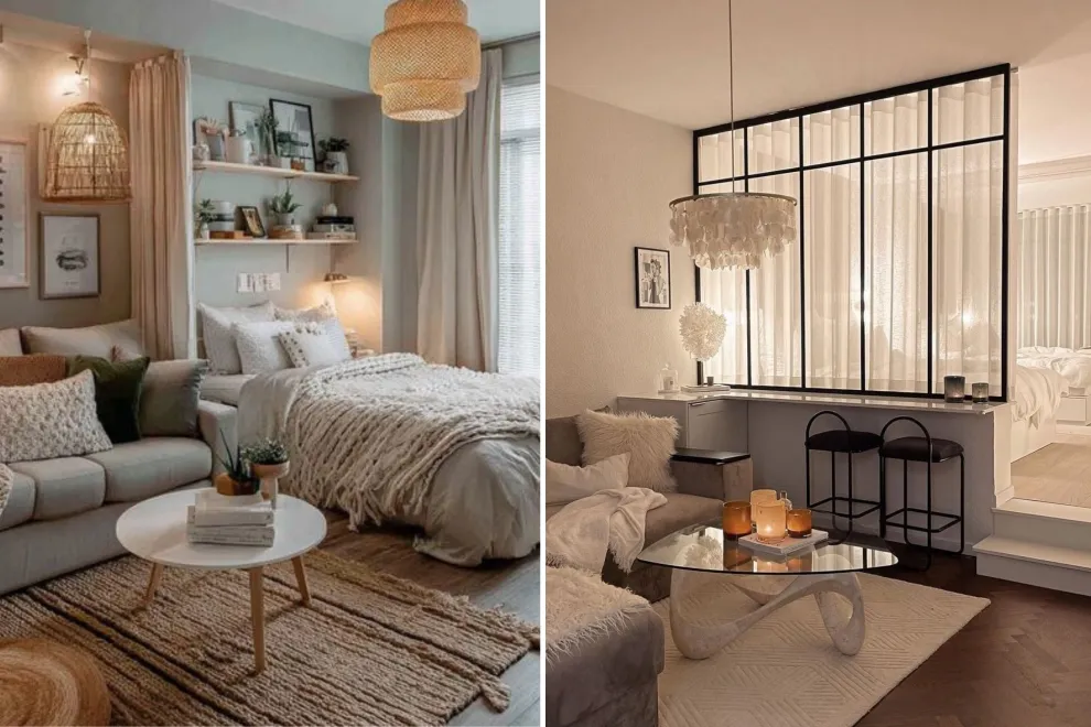 Cómo iluminar un monoambiente: ideas para crear dos espacios distintos solo con luz