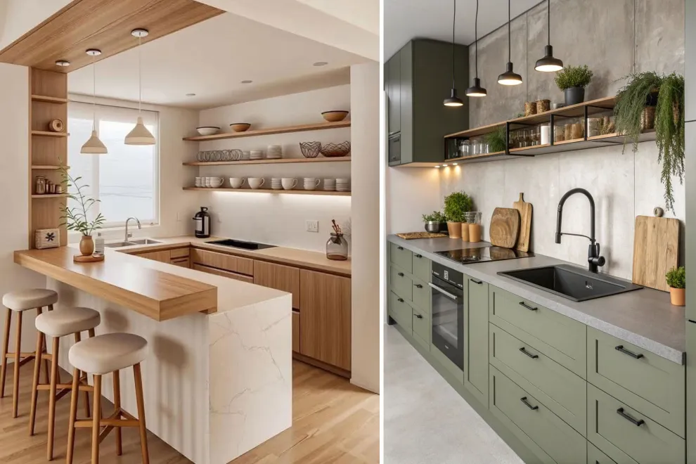 Las cocinas pequeñas son una realidad en la mayoría de los hogares, tanto en construcciones nuevas como en reformas.