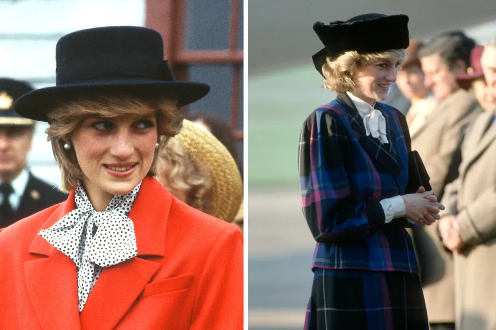 Lady Di solía utilizar las blusas pussy bow para sus apariciones protocolares