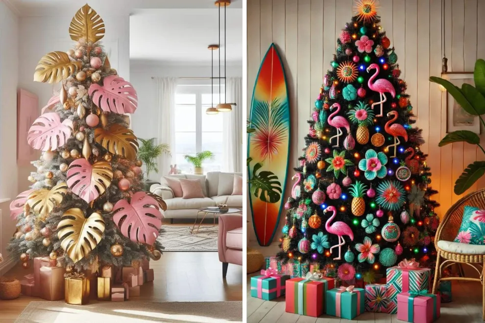 El espíritu navideño se renueva con una paleta costera y elementos naturales. Una propuesta chic que combina elegancia, calma y brisa marina.